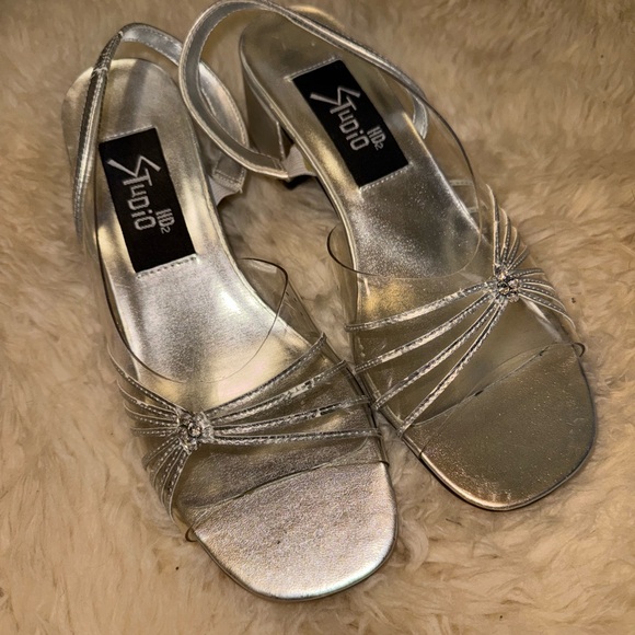 Silver Women's Sandals - Picture 2 of 6